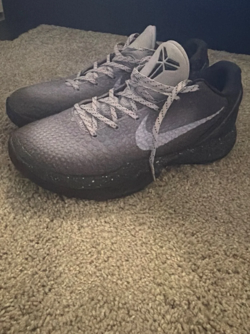 Nike Men’s Kobe EYBL Grey and purple Low-Top Sneakers